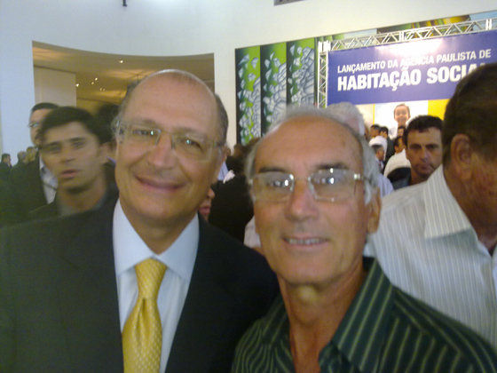 Governador Geraldo Alckmin e Nardo Gurjon, presidente do Legislativo Municipal